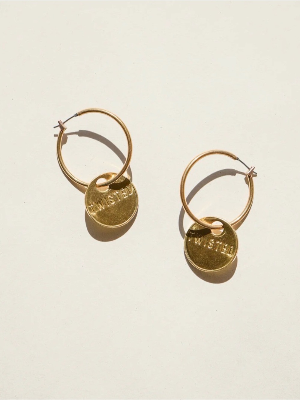 Twisted Silver hoop earrings